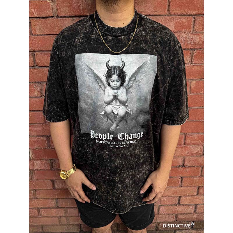 PEOPLE CHANGE - OVERSIZE VINTAGE ACID WASH