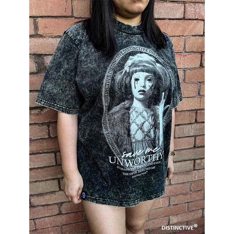 UNWORTHY - OVERSIZE VINTAGE ACID WASH