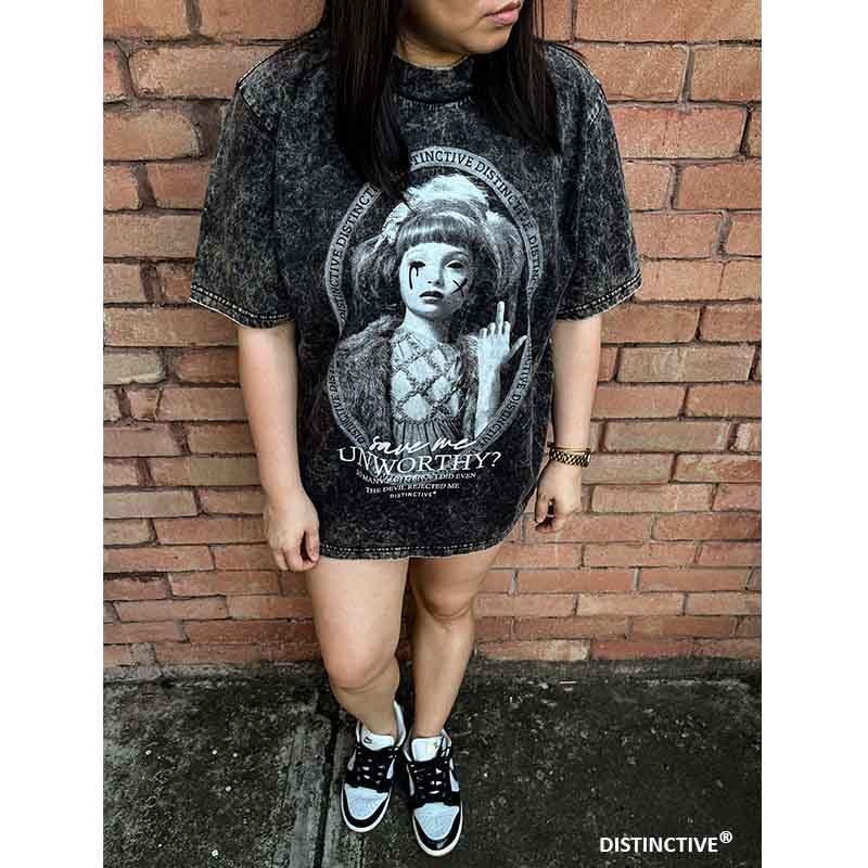 UNWORTHY - OVERSIZE VINTAGE ACID WASH