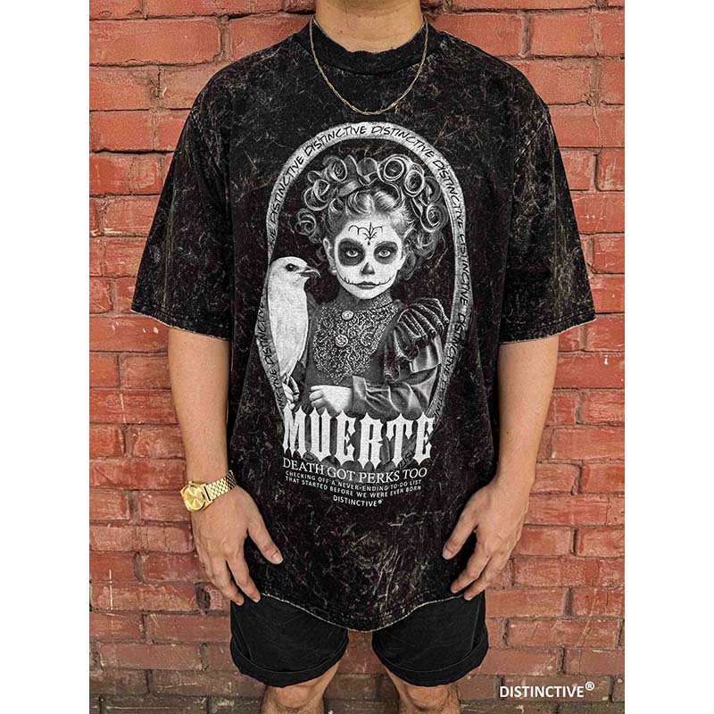 MUERTE - OVERSIZE VINTAGE ACID WASH