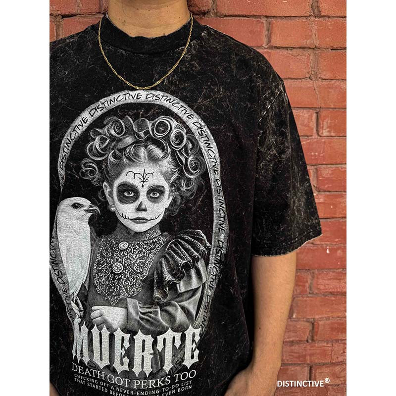 MUERTE - OVERSIZE VINTAGE ACID WASH