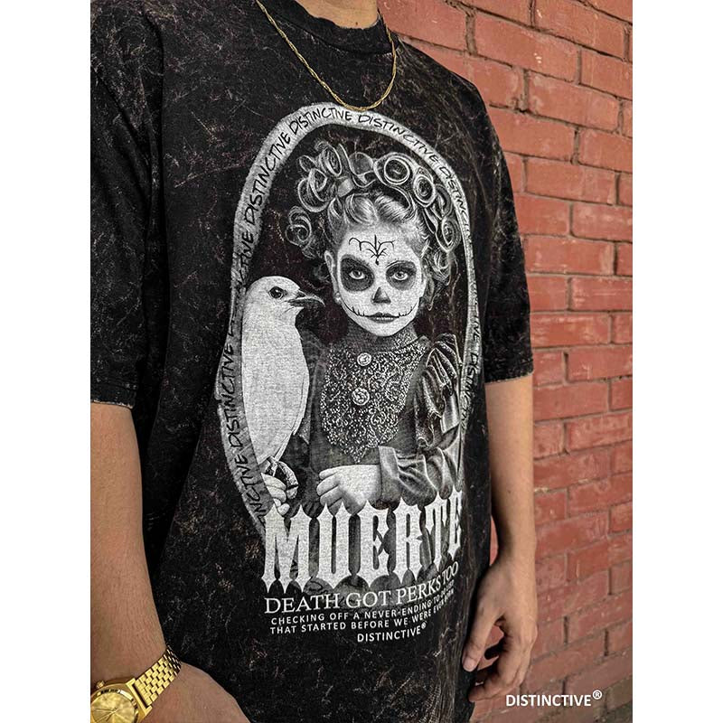 MUERTE - OVERSIZE VINTAGE ACID WASH