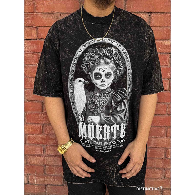 MUERTE - OVERSIZE VINTAGE ACID WASH