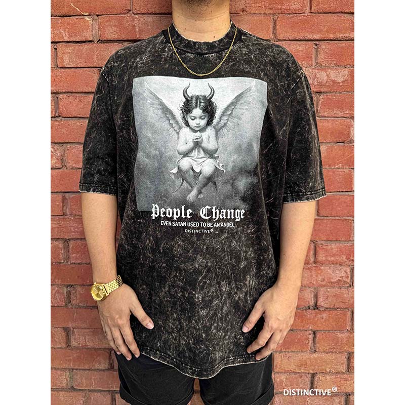 PEOPLE CHANGE - OVERSIZE VINTAGE ACID WASH