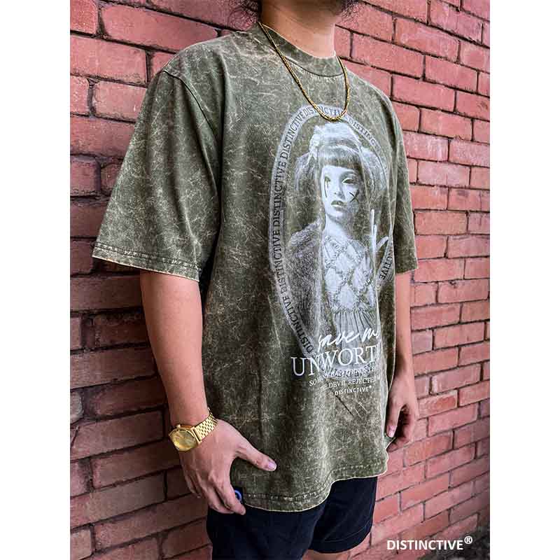 UNWORTHY - OVERSIZE VINTAGE ACID WASH