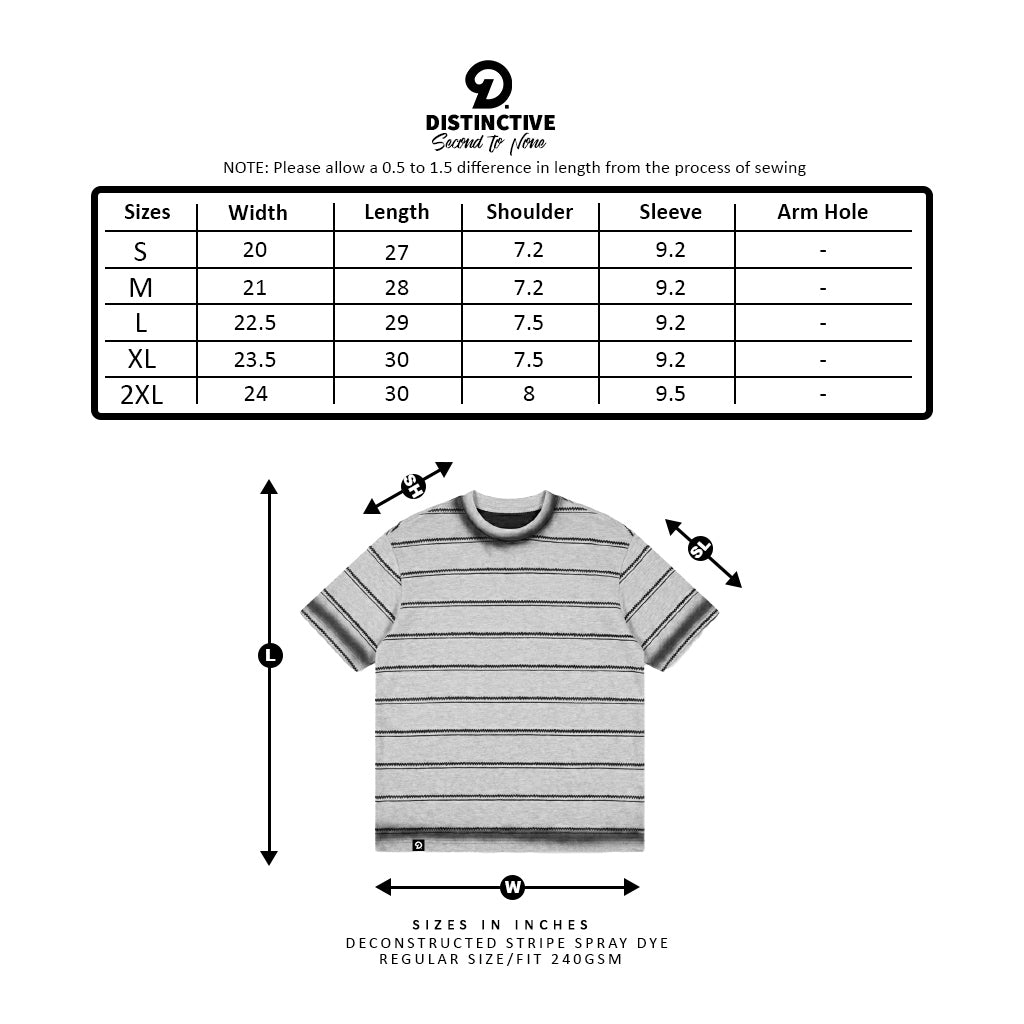 DECONSTRUCTED STRIPE WORDMARK - REGULAR SIZE SPRAY DYE