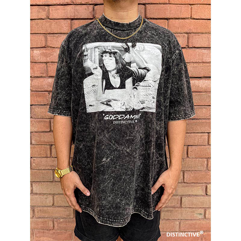 PULP FICTION - OVERSIZE VINTAGE ACID WASH