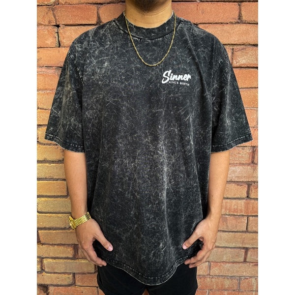 SINNER - OVERSIZE VINTAGE ACID WASH