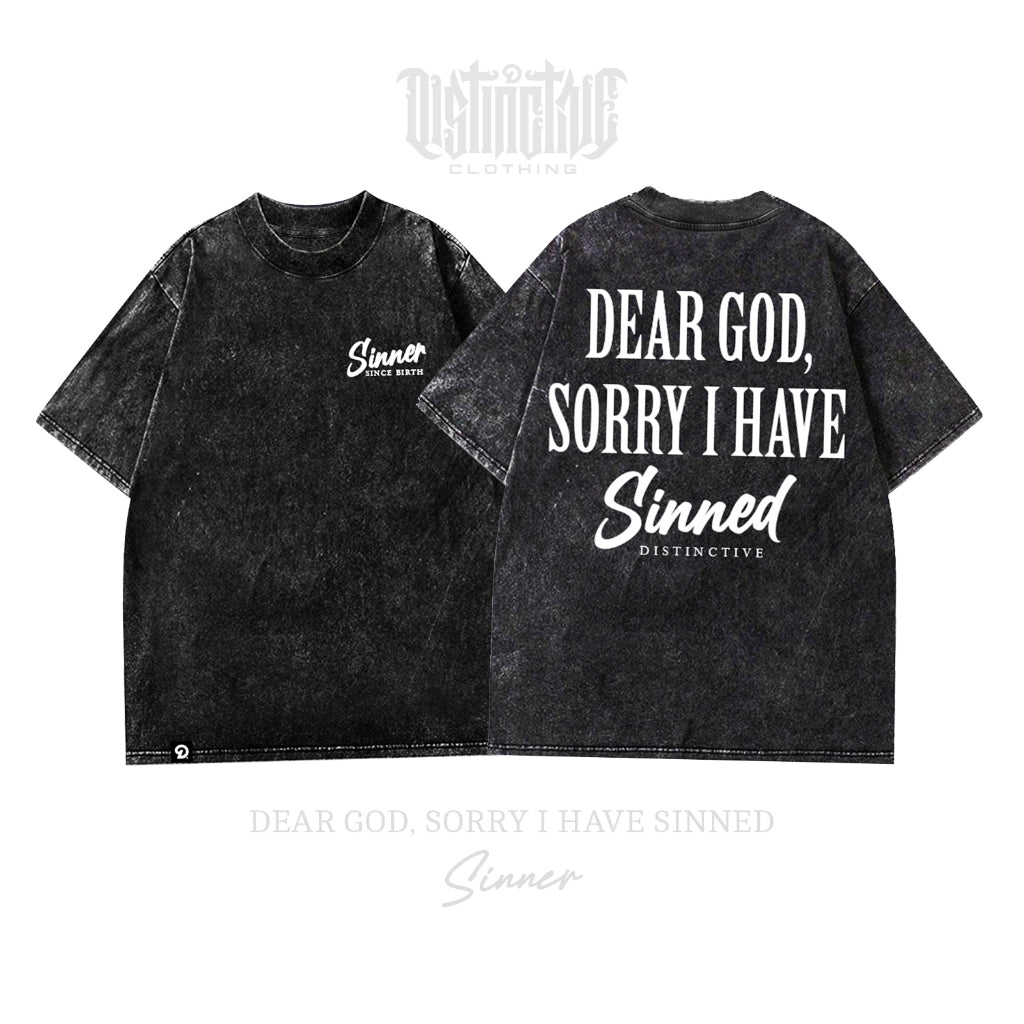 SINNER - OVERSIZE VINTAGE ACID WASH