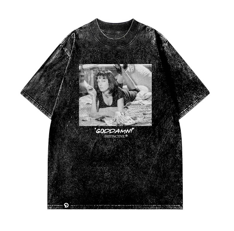 PULP FICTION - OVERSIZE VINTAGE ACID WASH