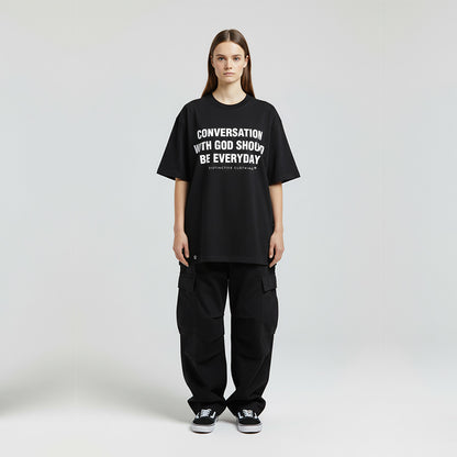 CONVERSATION WITH GOD - OVERSIZE VINTAGE ACID WASH