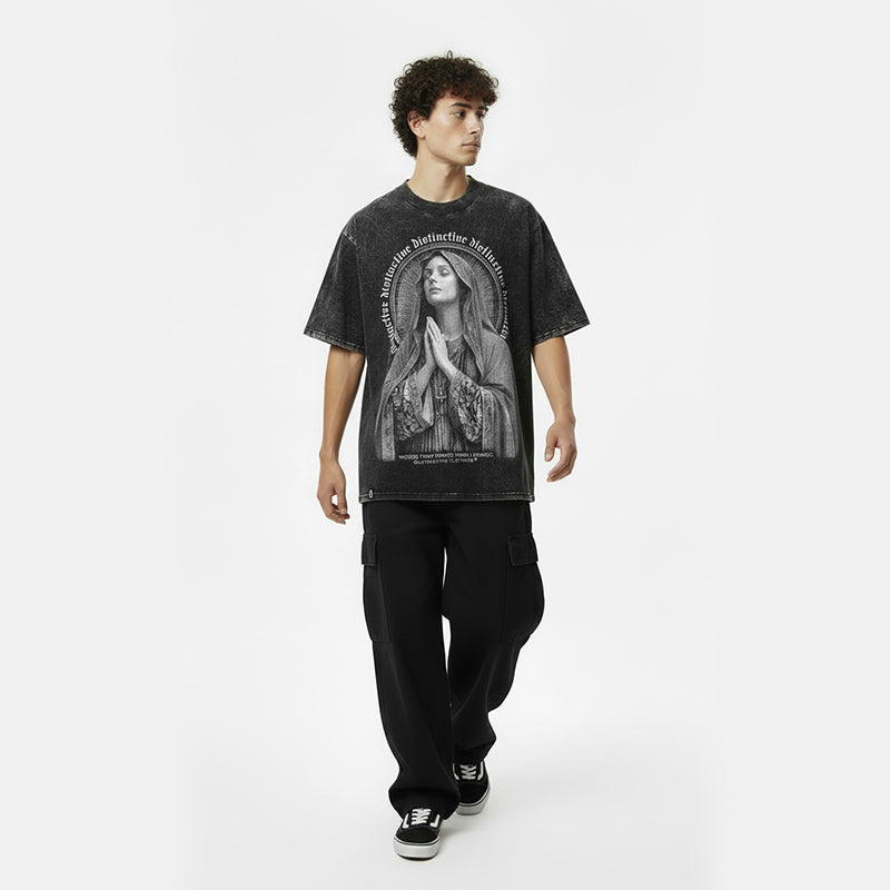 WHERE THEY WISHED HARM I PRAY - OVERSIZE VINTAGE ACID WASH