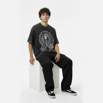 WHERE THEY WISHED HARM I PRAY - OVERSIZE VINTAGE ACID WASH