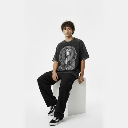 WHERE THEY WISHED HARM I PRAY - OVERSIZE VINTAGE ACID WASH