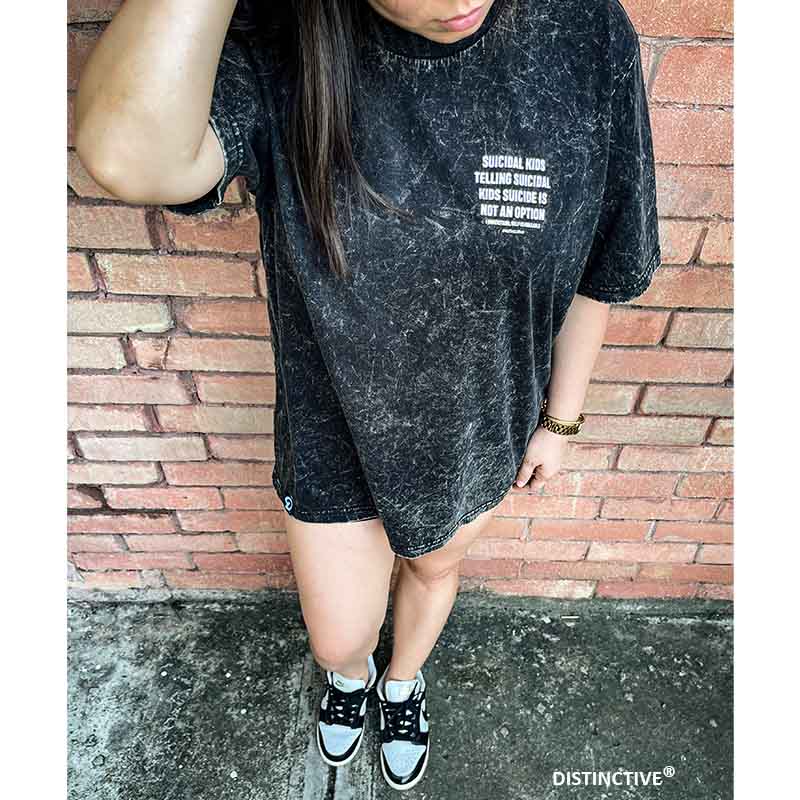 KIDS - OVERSIZE VINTAGE ACID WASH