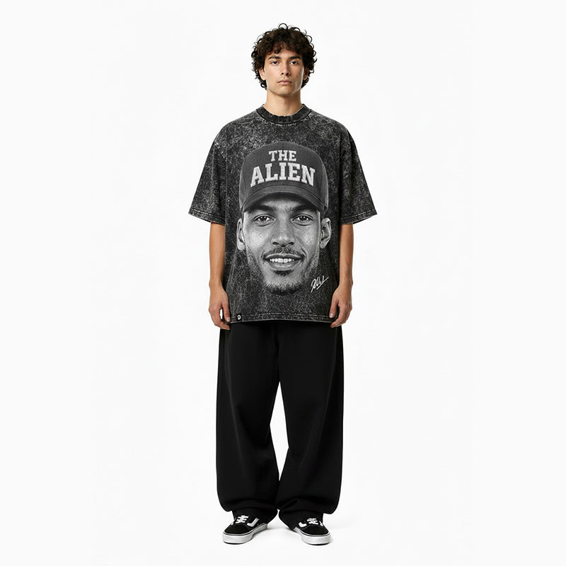 THE ALN - OVERSIZE VINTAGE ACID WASH