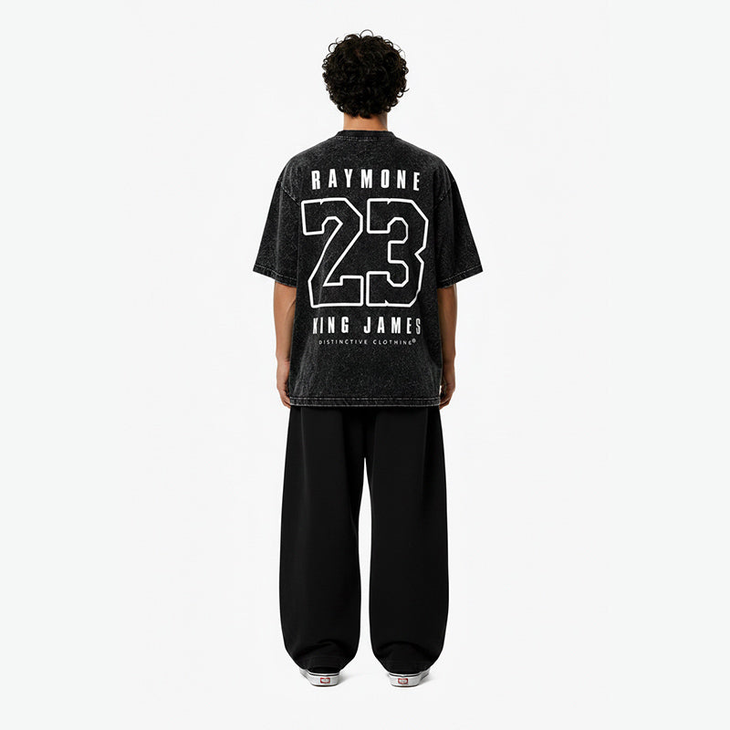 KING J - OVERSIZE VINTAGE ACID WASH