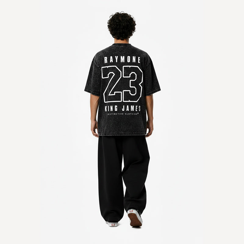 KING J - OVERSIZE VINTAGE ACID WASH