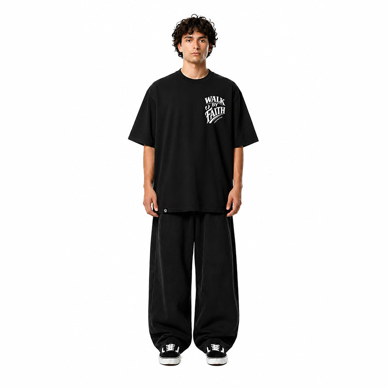 WALK BY FAITH - OVERSIZE VINTAGE ACID WASH