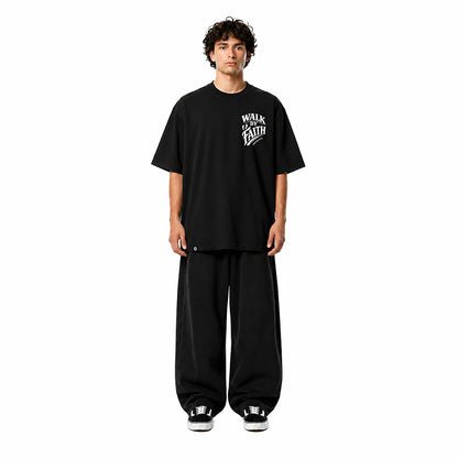 WALK BY FAITH - OVERSIZE VINTAGE ACID WASH