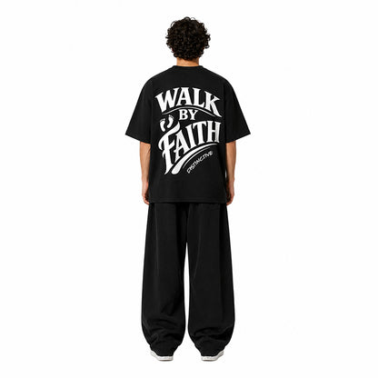 WALK BY FAITH - OVERSIZE VINTAGE ACID WASH