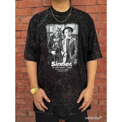 SINNER V3 - OVERSIZE VINTAGE ACID WASH