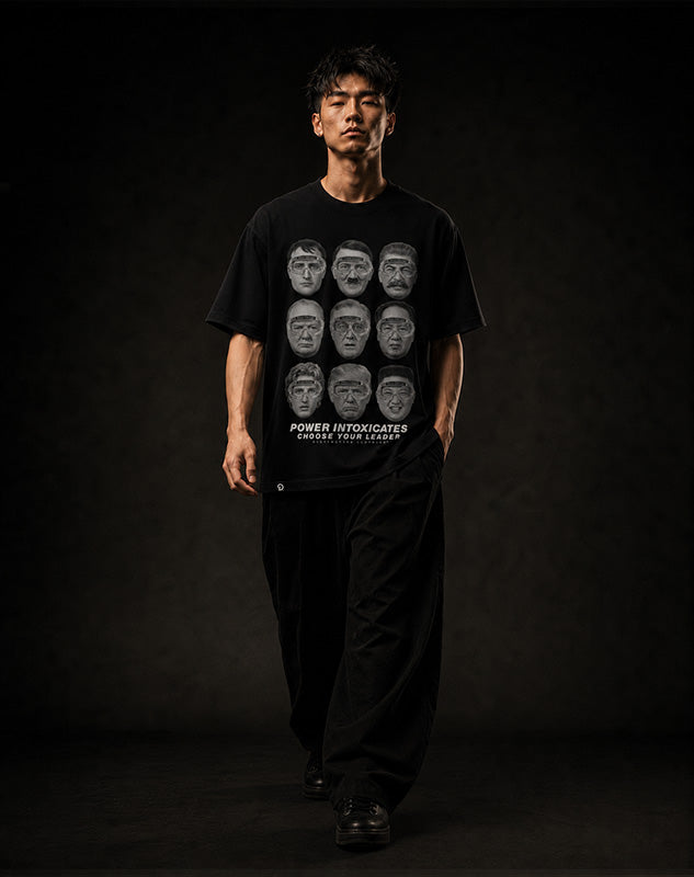 CHOOSE YOUR LEADER WISELY - OVERSIZE VINTAGE ACID WASH