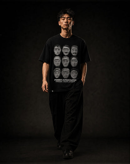 CHOOSE YOUR LEADER WISELY - OVERSIZE VINTAGE ACID WASH