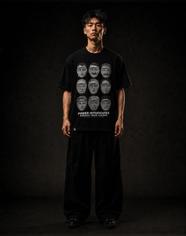 CHOOSE YOUR LEADER WISELY - OVERSIZE VINTAGE ACID WASH
