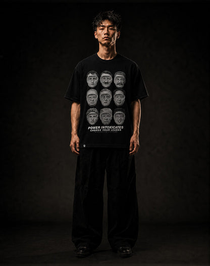 CHOOSE YOUR LEADER WISELY - OVERSIZE VINTAGE ACID WASH