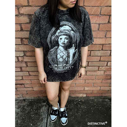 UNWORTHY - OVERSIZE VINTAGE ACID WASH