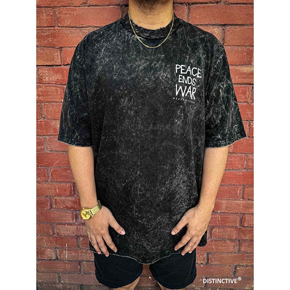 WAR ENDS PEACE - OVERSIZE VINTAGE ACID WASH