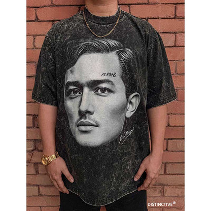 JOSE RIZAL - OVERSIZE VINTAGE ACID WASH