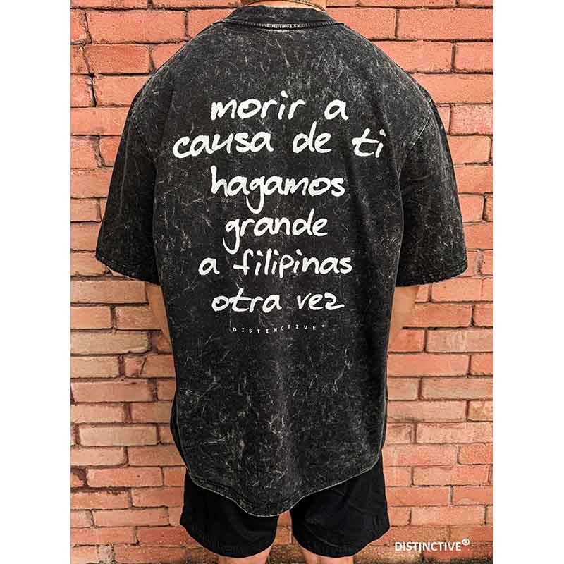 JOSE RIZAL - OVERSIZE VINTAGE ACID WASH