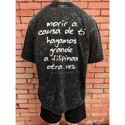 JOSE RIZAL - OVERSIZE VINTAGE ACID WASH