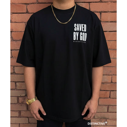 SAVED BY GOD - OVERSIZE VINTAGE ACID WASH