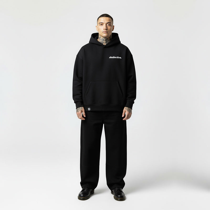 DISTINCTIVE WORDMARK HIGH DENSITY HOODIE - OVERSIZE BOXY