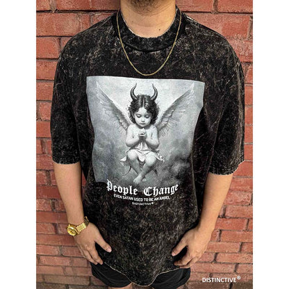 PEOPLE CHANGE - OVERSIZE VINTAGE ACID WASH