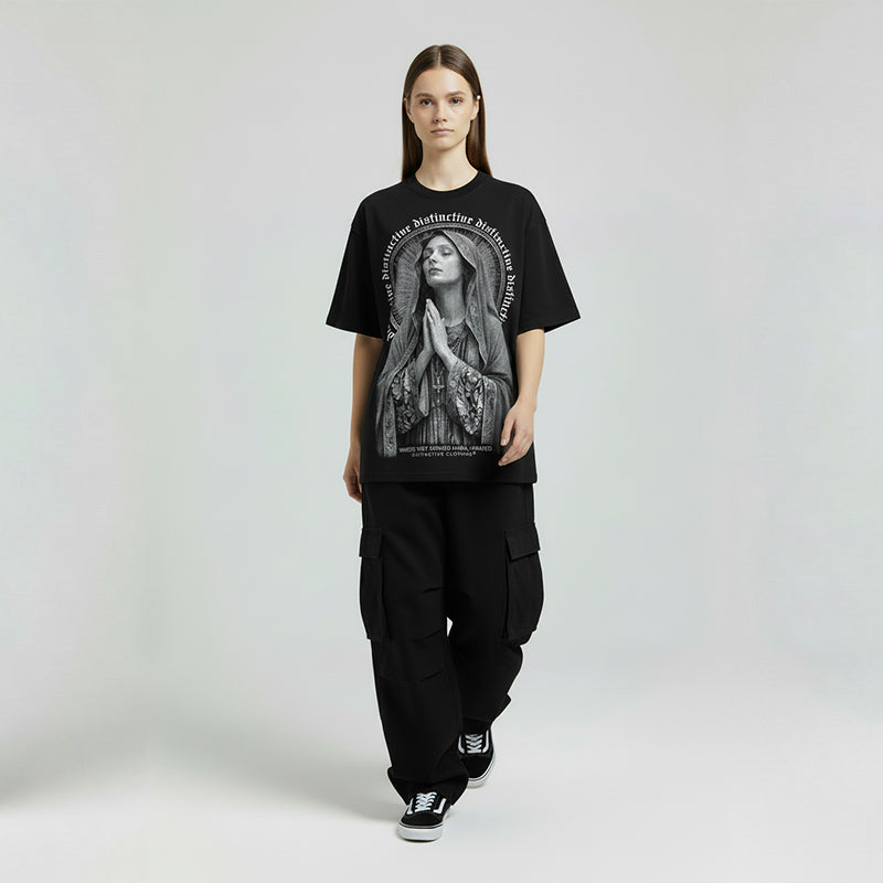 WHERE THEY WISHED HARM I PRAY - OVERSIZE VINTAGE ACID WASH