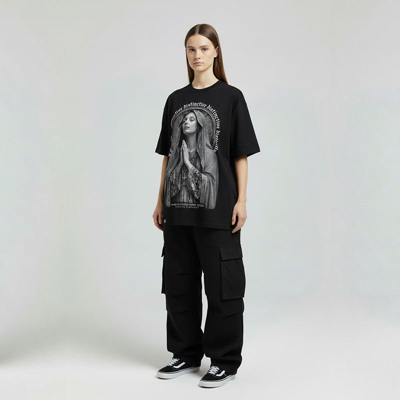 WHERE THEY WISHED HARM I PRAY - OVERSIZE VINTAGE ACID WASH