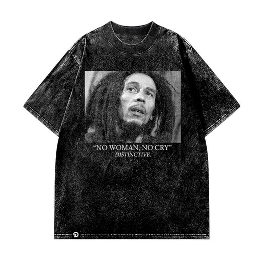 BOB MARLEY - OVERSIZE VINTAGE ACID WASH