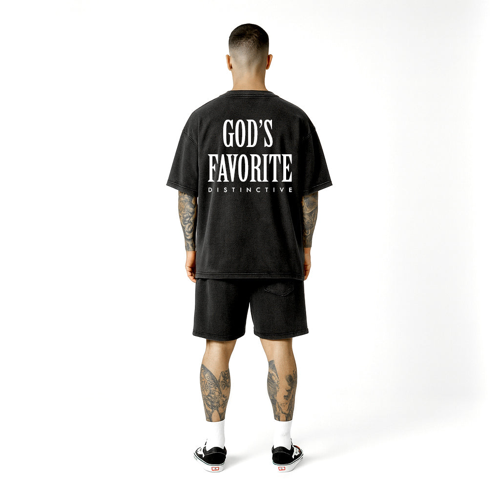 ACIDWASH SHORTS HIGH DENSITY LOOSE FIT GOD'S FAVORITE