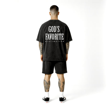 ACIDWASH SHORTS HIGH DENSITY LOOSE FIT GOD'S FAVORITE