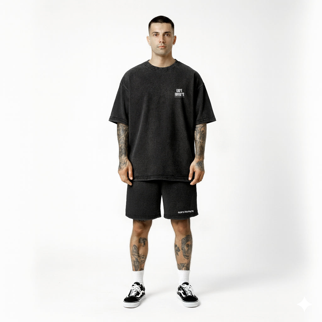 ACIDWASH SHORTS HIGH DENSITY LOOSE FIT GOD'S FAVORITE