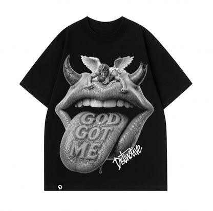 GOD GOT ME - OVERSIZE VINTAGE ACID WASH