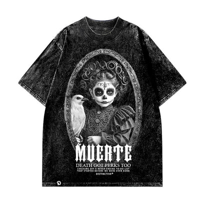 MUERTE - OVERSIZE VINTAGE ACID WASH