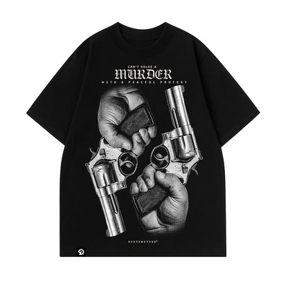 PEACEFUL PROTEST - OVERSIZE VINTAGE ACID WASH