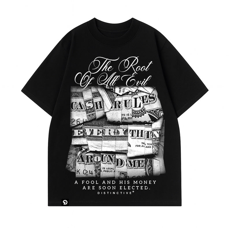 ROOT OF ALL EVIL - OVERSIZE VINTAGE ACID WASH