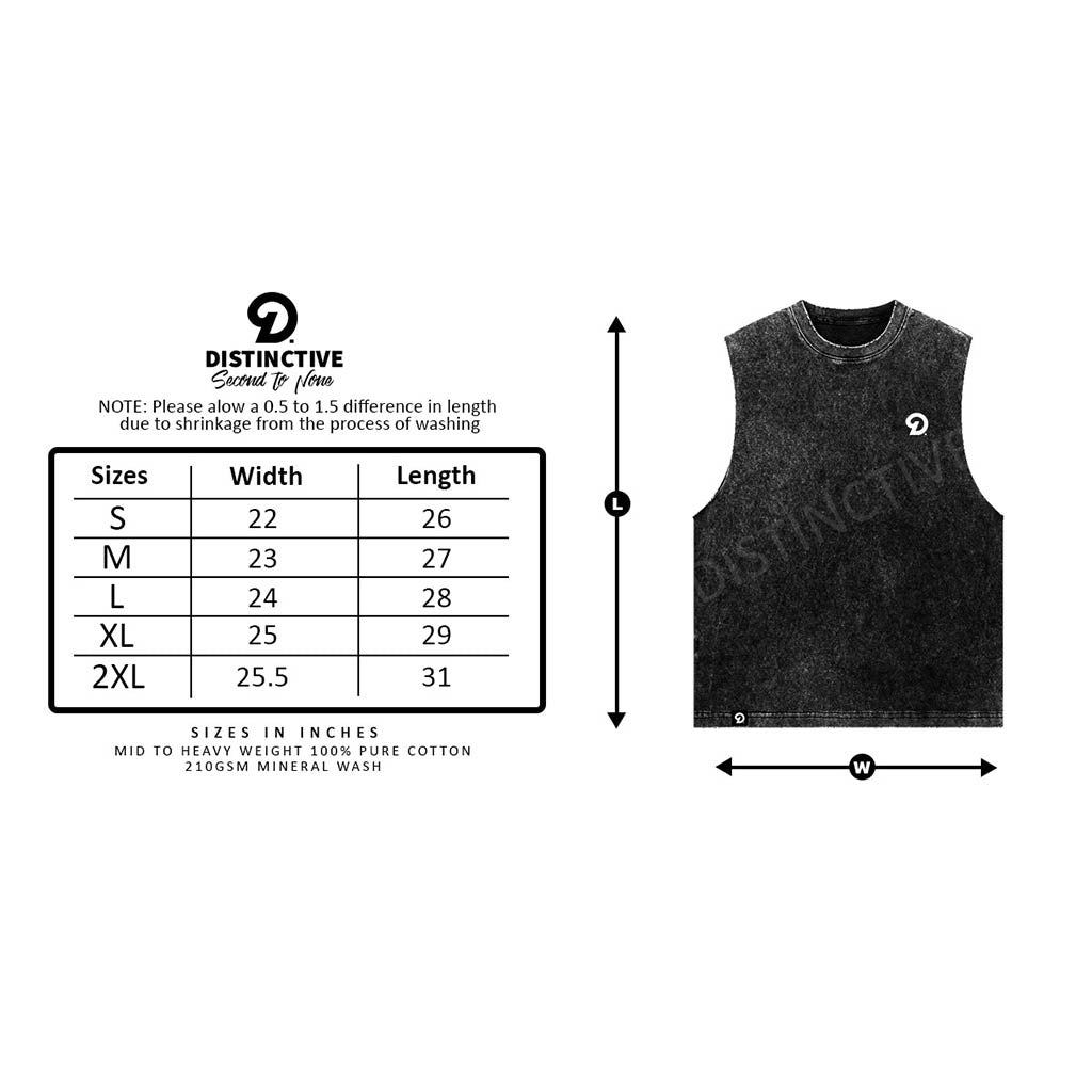 MERCY TANK TOP - OVERSIZE VINTAGE MINERAL ACID WASH