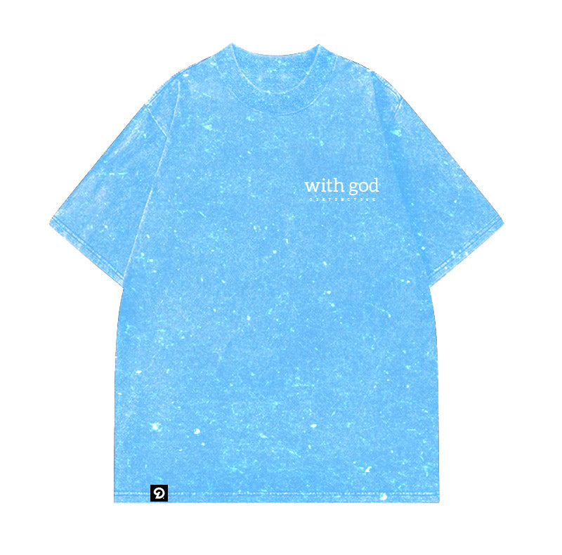 TRY AGAIN THIS TIME WITH GOD - OVERSIZE VINTAGE ACID WASH